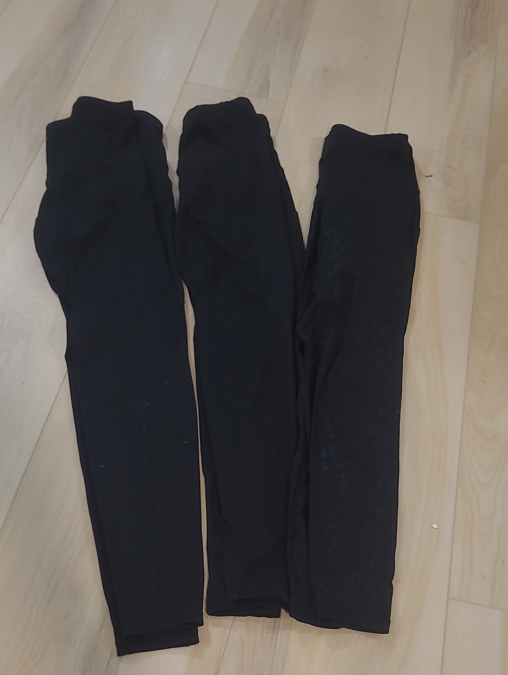 Three-Pack Black Leggings - Stretchy Everyday Basics